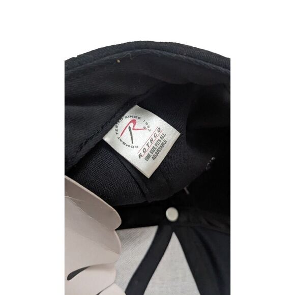 Black USMC Globe & Anchor Logo Adjustable Cap Baseball Hat - Picture 6 of 6